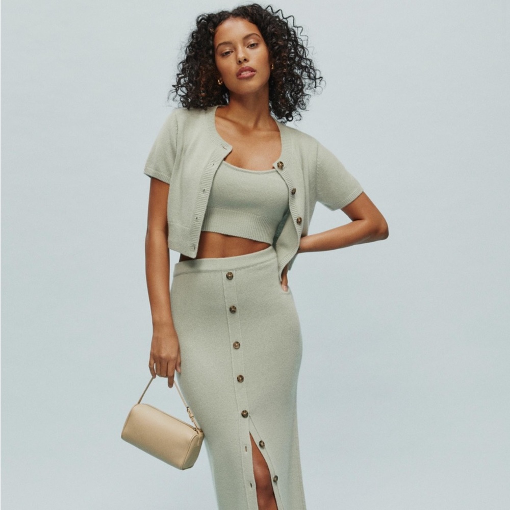 Reformation Lennie Cashmere Sweater Set